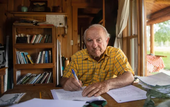 Yvon Chouinard at home. Photo: Campbell Brewer