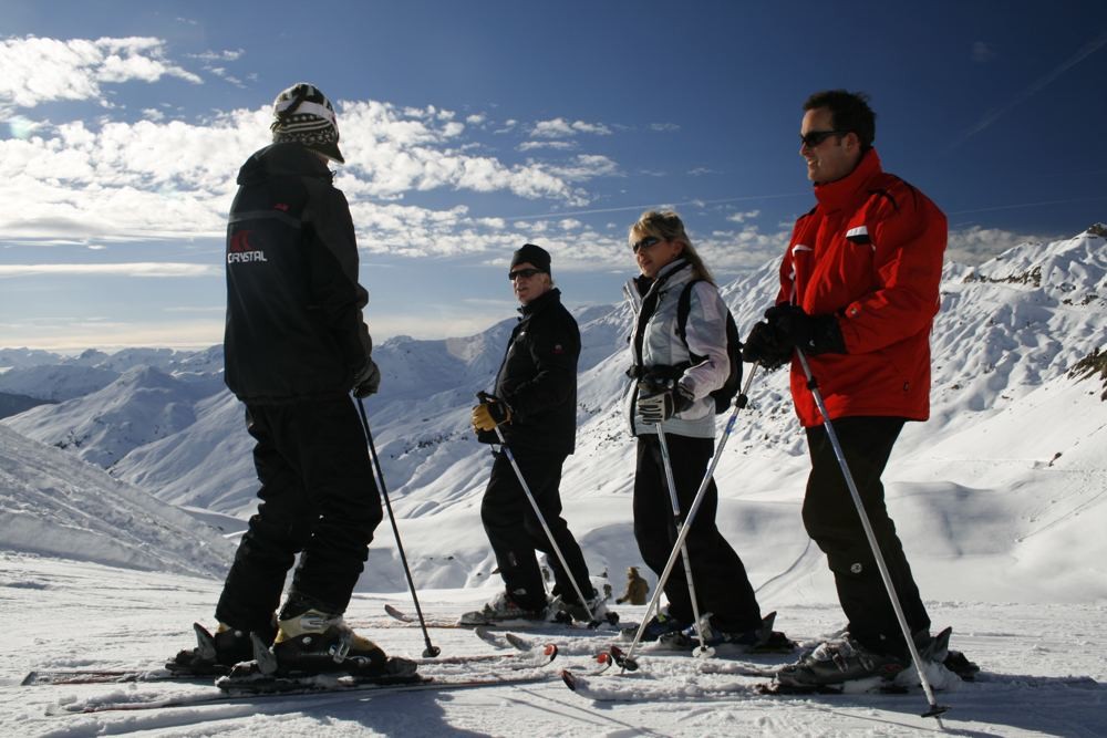 crystal rep and group on slopes in la plagne crystal brochure