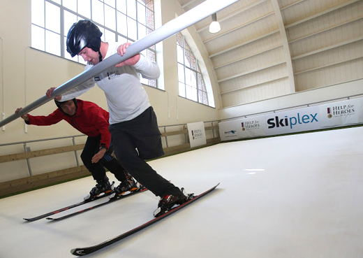 Help 4 Heroes indoor ski slope