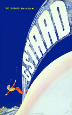 ski poster gstaad