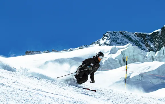 piste skiing saas fee saastal credit tristan kennedy