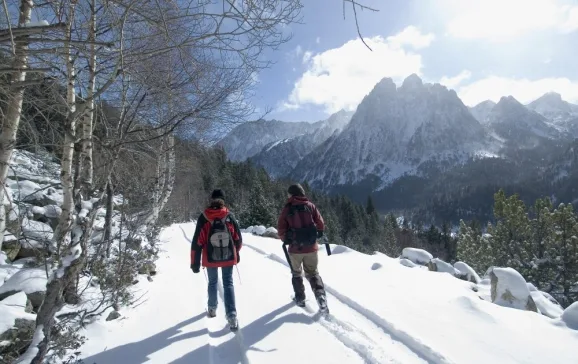 winter hiking in the beautiful aiguestortes i estany de sant maurici national park credit laurent sansen