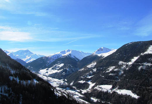 Excellent balcony views from Montagne Alternative Switzerland CREDIT Harriet Green