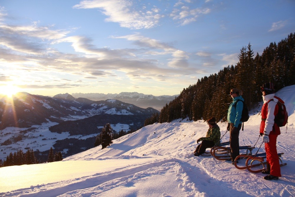 2532 tobogganing in the skiwelt austria