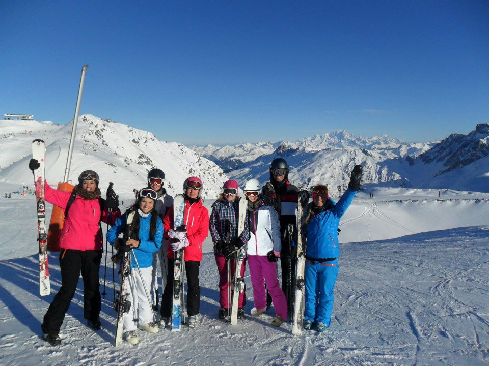 2666 adult learn to ski class val thorens france