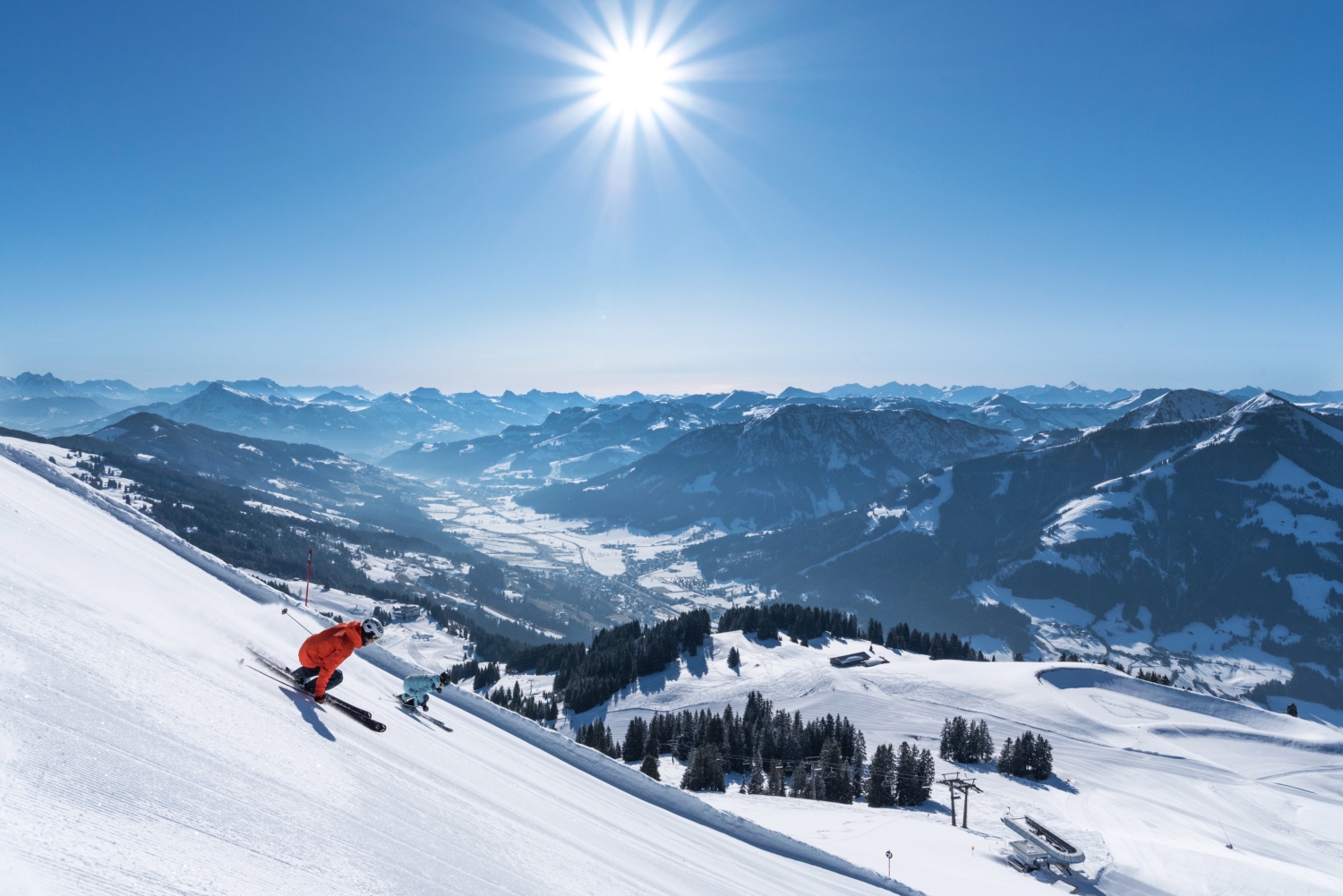 Skiing in the SkiWelt Wilder Kaiser - Brixental