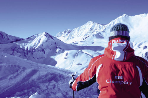 Fantastic views skiing in Champery, Switzerland Champery Switzerland