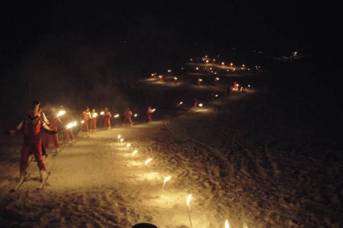 Torch Relay Ski School Austria