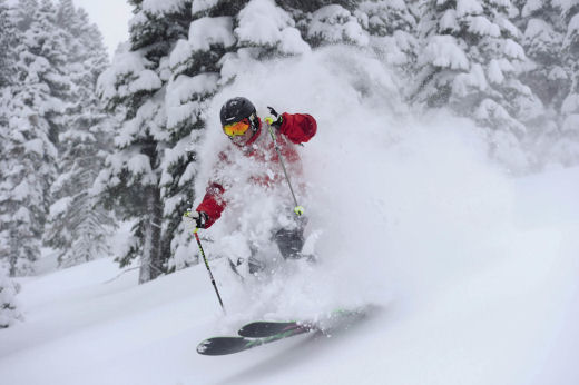 Northstar glade skiing