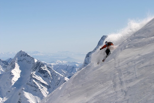 off piste skiing Gressoney Monterosa CREDIT Alf Alderson