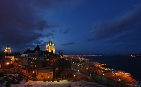 Quebec, Canada, by night Quebec