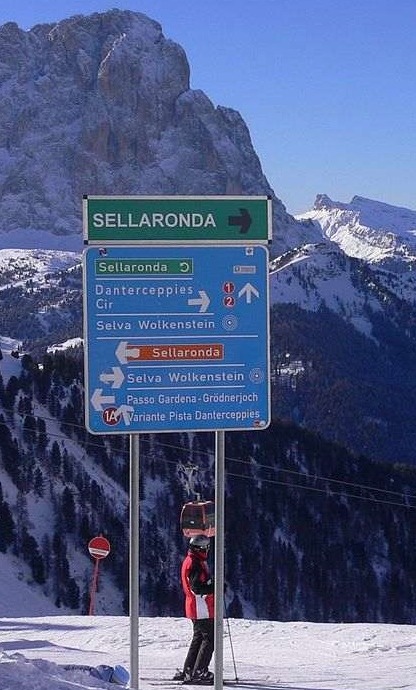 Sella Ronda Sign