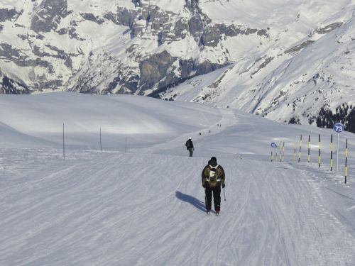 Samoens skiing France piste