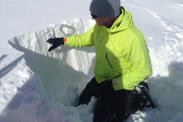 Analysing the snowpack CREDIT ISTA dot com