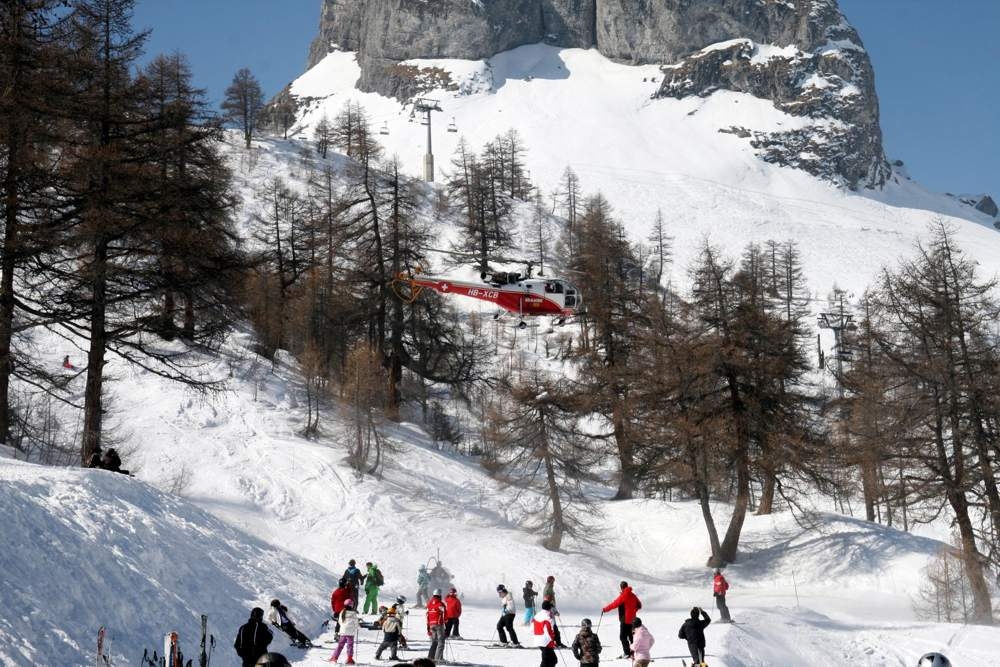 ski accident on the pistes op