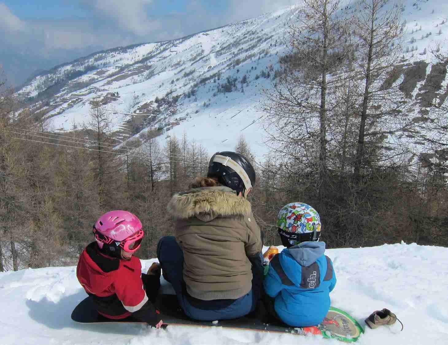 family snowboard