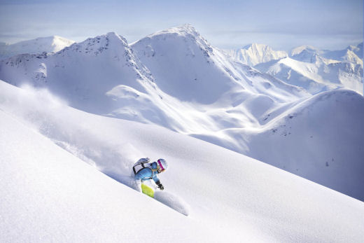 Women ski technique