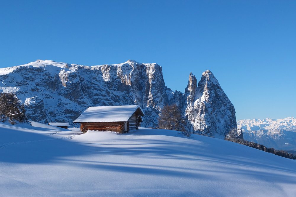 Mountain Hut in the Italian Dolomites