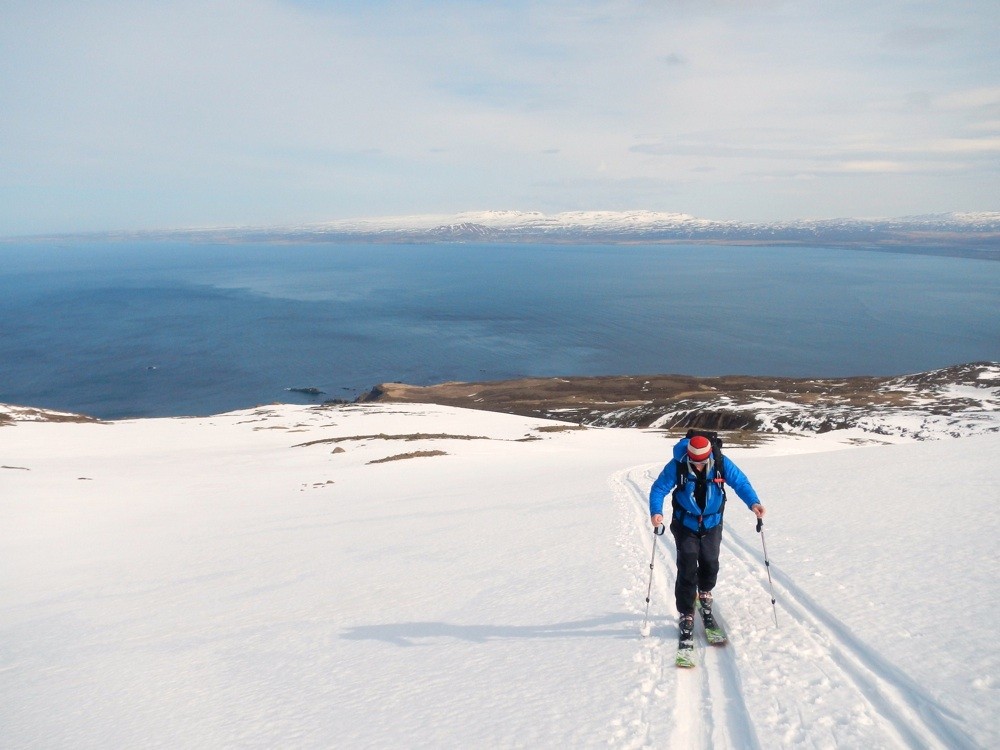 2530 view to north atlantic from ski touring iceland credit alf anderson