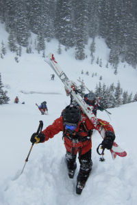 Colorado climbing with skis1