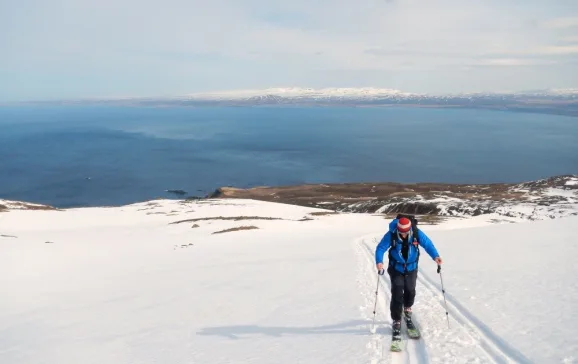 2530 view to north atlantic from ski touring iceland credit alf anderson