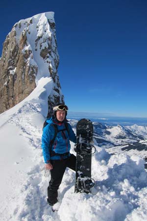 La Clusaz France snowboard Pete