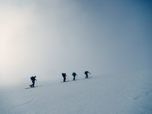 Ski touring in spring Iceland CREDIT alf alderson