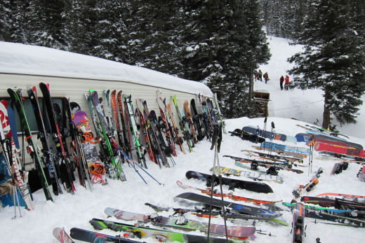 skis on silverton mountain Colorado1