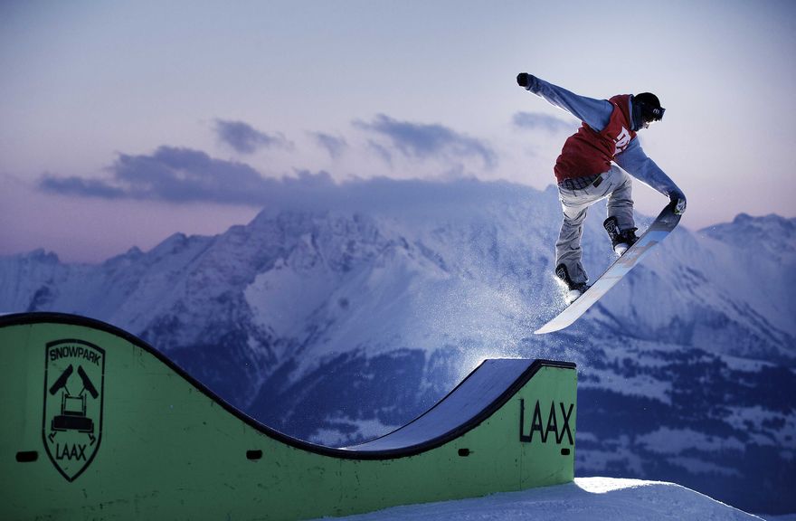 1. The worlds longest half pipe in Laax