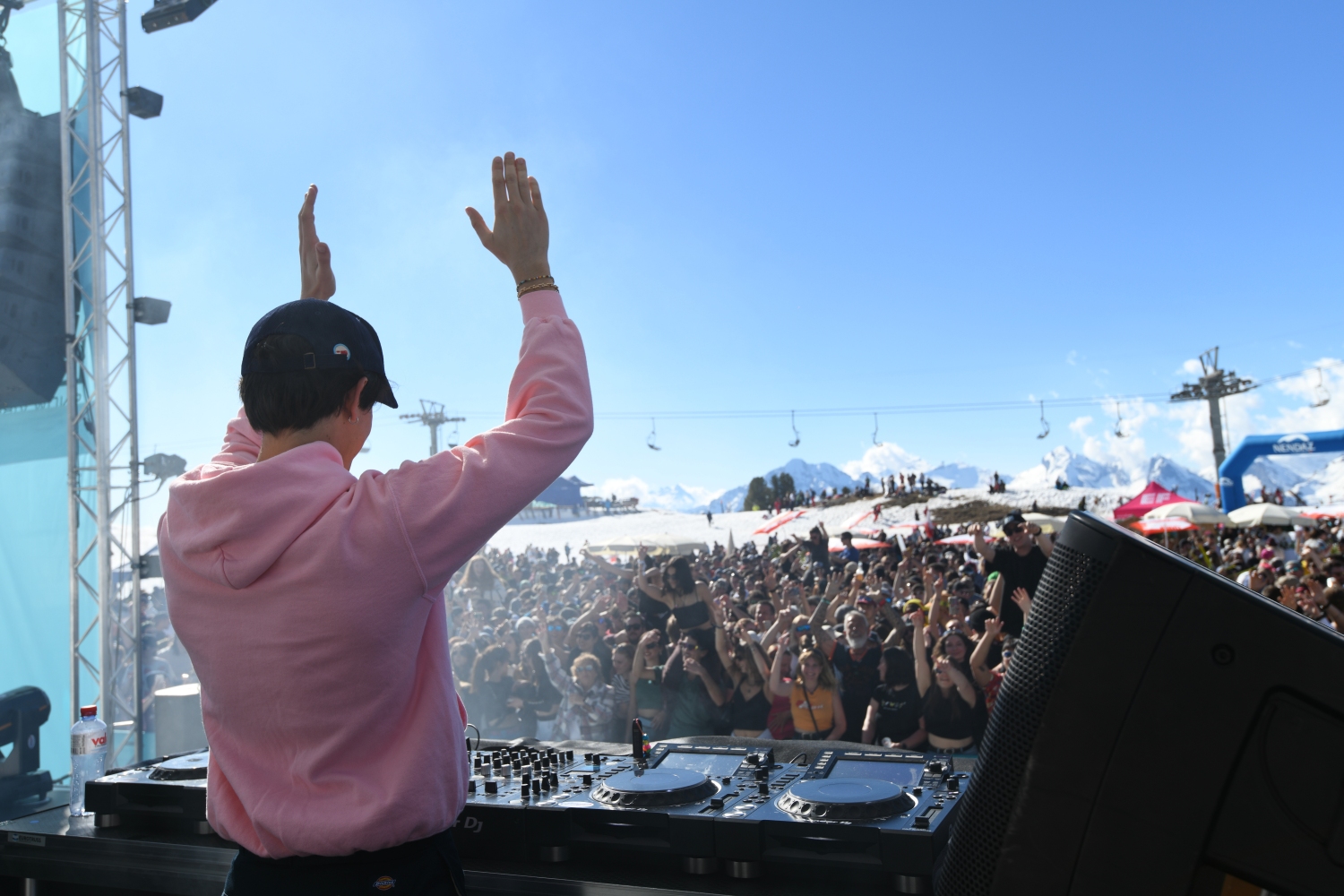 DJ playing at Snow Vibes Festival, Nendaz