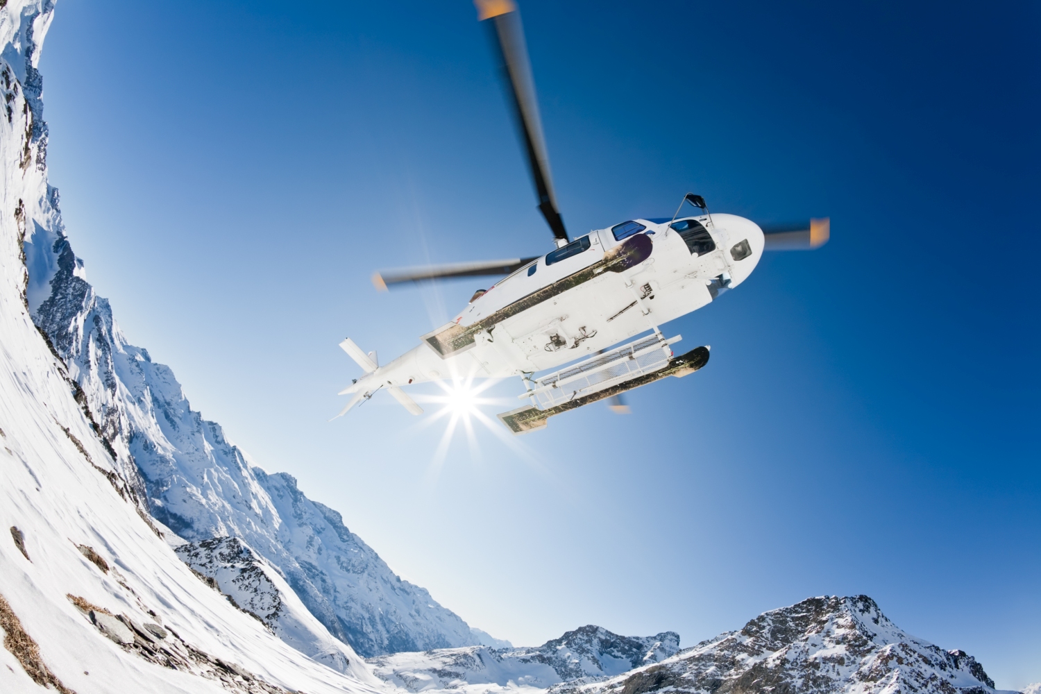 heli-skiing