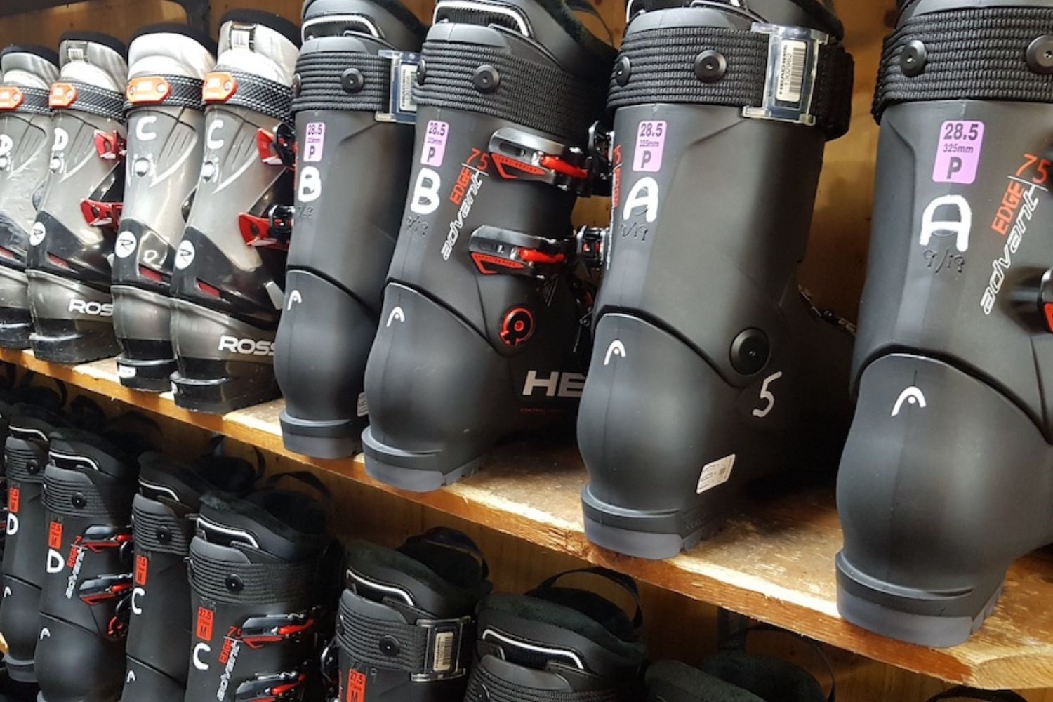 Ski boots to hire for Dry slope skiing, Kendal Snowsports Club
