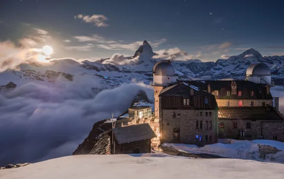 Kulmhotel Zermatt sunset