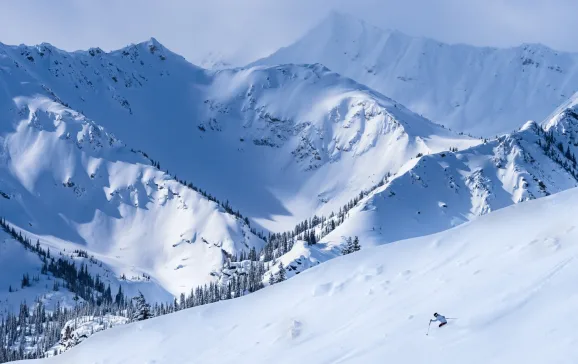 Powder skiing in Golden BC Canada CREDIT Golden Tourism Maur Mere Media
