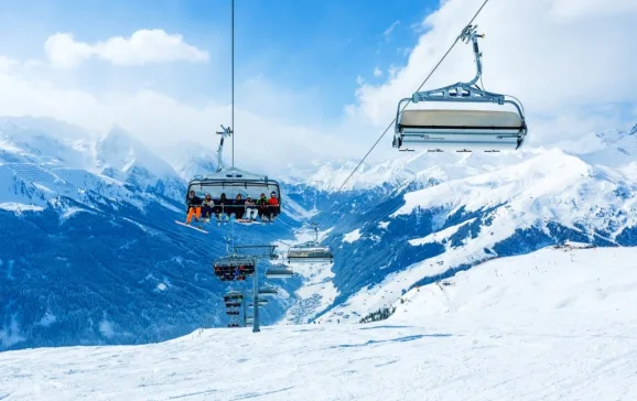 mayrhofen group on ski lift