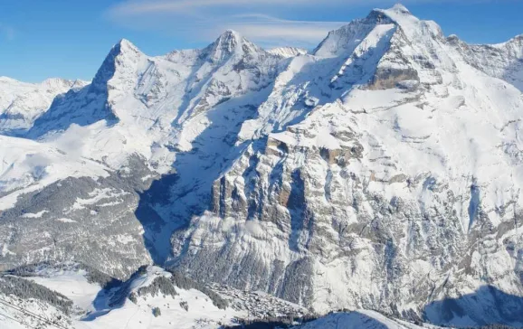 murren ski resort from above 1