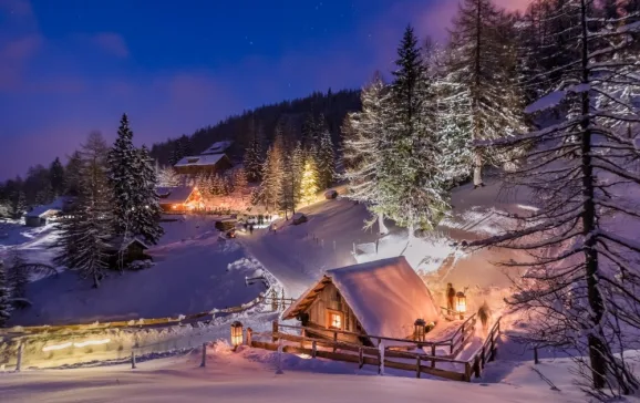 the absolutely stunning winter landscapes of carinthia