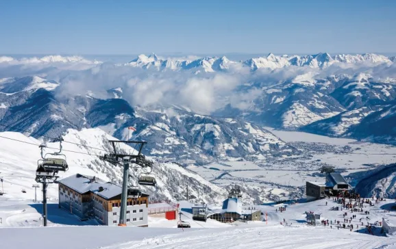 view of lake zell from kaprun