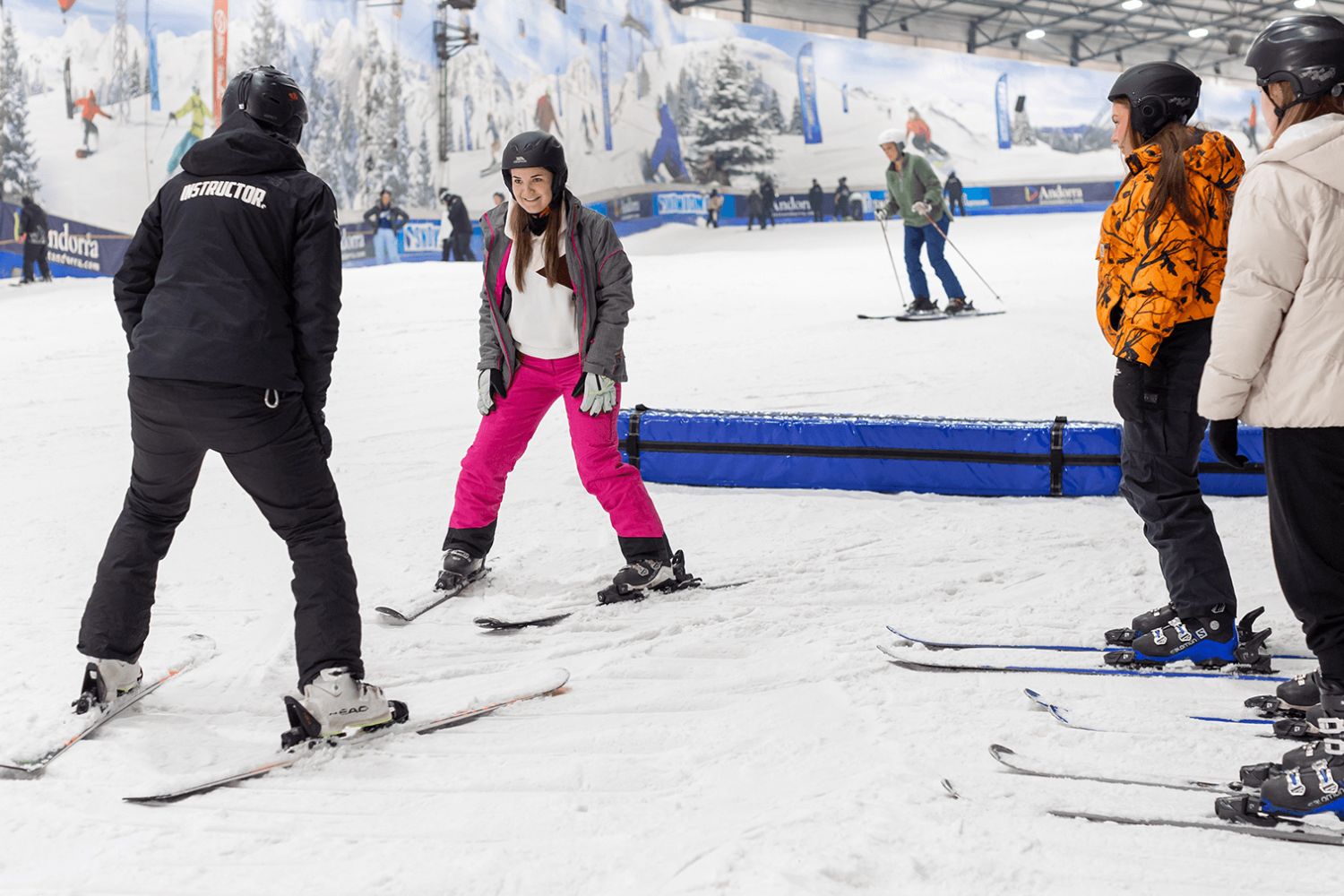 snowplough-lady-and-instructor, Tamworth SnowDome