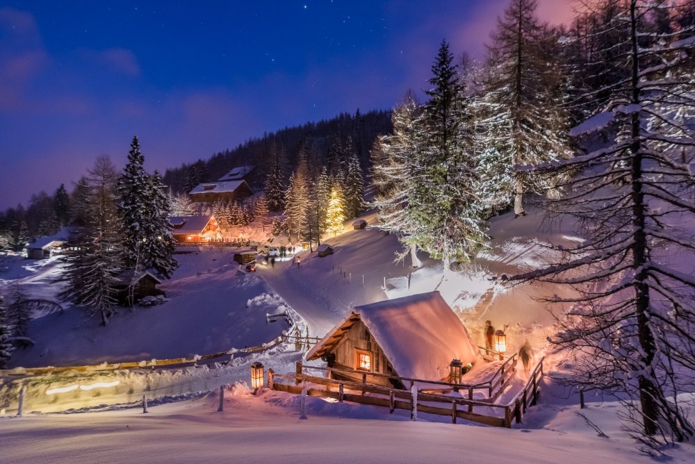 the absolutely stunning winter landscapes of carinthia