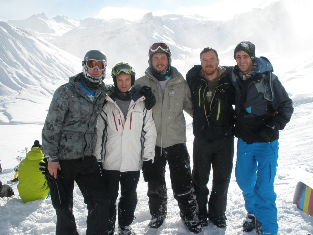 group shot tignes