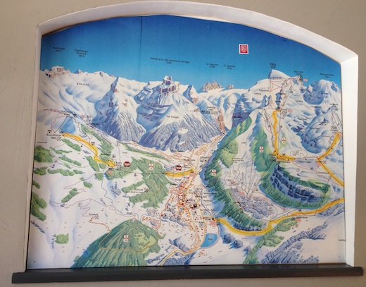 Ski lodge map