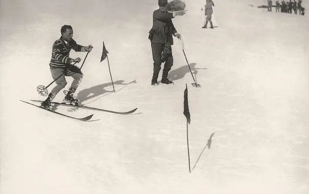 17 Walter   Anglo Swiss slalom in Murren Time Traveller CREDIT Kandahar Ski Club