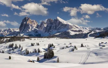 Skiing around Val Gardena Dolomites Italy CREDIT iStock DieterMeyrl