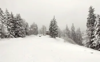 Snowfall in Europe Fai della Paganella Rifugio Montanara