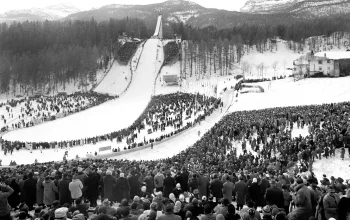 Trampolino olimpico Cortina Italy CREDIT Archivio Foto Zardini