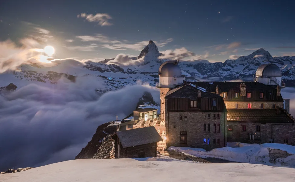 Kulmhotel Zermatt sunset