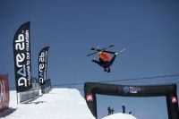 A ski pipe at the Brits winter festival Brits ski pipe