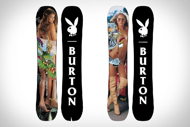 burton x playboy centerfold snowboards