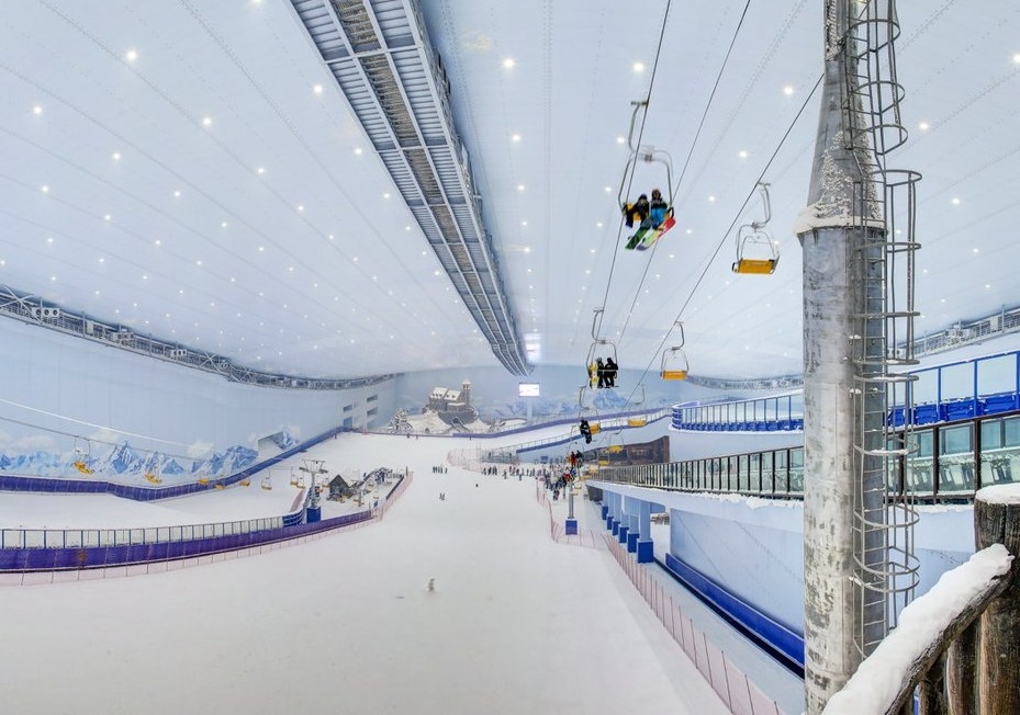 china opens world s largest indoor ski resort